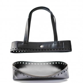 Çanta Aksesuar Suni Deri İkili Çanta Aparatı Siyah Renk