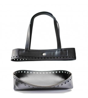 Çanta Aksesuar Suni Deri İkili Çanta Aparatı Siyah Renk