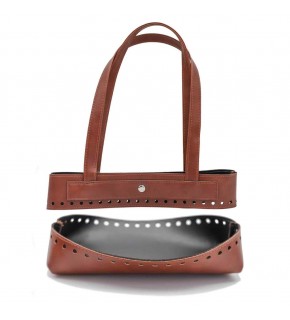 Çanta Aksesuar Suni Deri İkili Çanta Aparatı Taba Renk