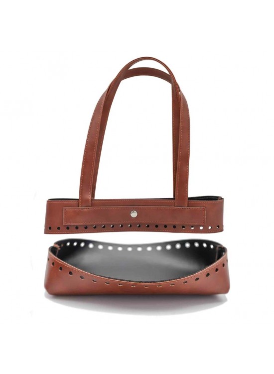 Çanta Aksesuar Suni Deri İkili Çanta Aparatı Taba Renk