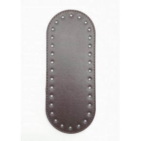 Çanta Aksesuar Suni Deri Kahverengi 20X8 cm Oval Çanta Tabanı