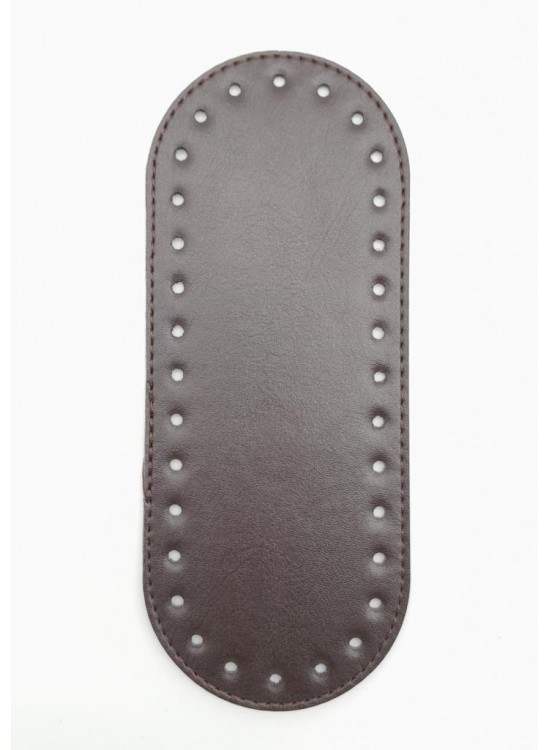 Çanta Aksesuar Suni Deri Kahverengi 20X8 cm Oval Çanta Tabanı
