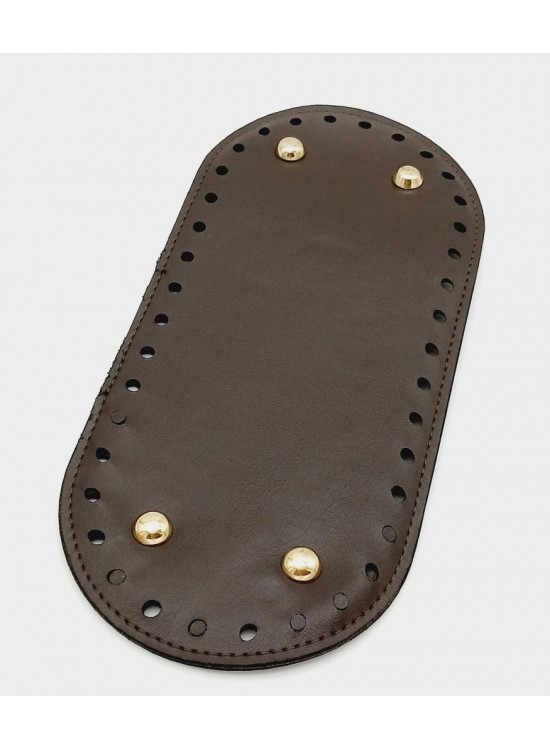 Çanta Aksesuar Suni Deri Kahverengi 25X12 cm Oval Çanta Tabanı (Light Gold Aparatlı) Çanta Aksesuar Suni Deri Kahverengi 25X12 cm Oval Çanta Tabanı (Light Gold Aparatlı)