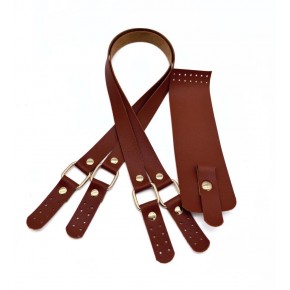 Çanta Aksesuar Suni Deri  Kapaklı  Çanta Seti Taba Light Gold  Metalli