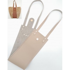 Çanta Aksesuar Suni Deri Kova Model Bej Renk Çanta Deri Seti Light Gold Metal