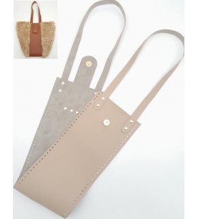 Çanta Aksesuar Suni Deri Kova Model Bej Renk Çanta Deri Seti Light Gold Metal