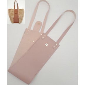 Çanta Aksesuar Suni Deri Kova Model Pudra Renk Çanta Deri Seti Light Gold Metal