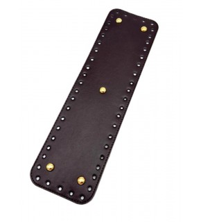 Çanta Aksesuar Suni Deri Koyu Kahve Renk 35X10 cm Dikdörtgen Çanta Tabanı (Light Gold Aparatlı)