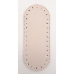 Çanta Aksesuar Suni Deri Krem 20X8 cm Oval Çanta Tabanı