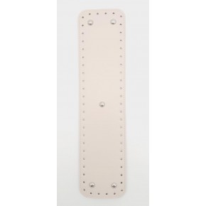 Çanta Aksesuar Suni Deri Krem Renk 40x10 cm Dikdörtgen Çanta Tabanı Gümüş Aparatlı