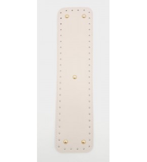 Çanta Aksesuar Suni Deri Krem Renk 40x10 cm Dikdörtgen Çanta Tabanı Light Gold Aparatlı