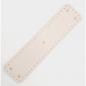 Çanta Aksesuar Suni Deri Krem Renk 40x10 cm Dikdörtgen Çanta Tabanı Light Gold Aparatlı