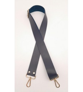 Çanta Aksesuar Suni Deri Lacivert 120X4 Cm Çanta Sapı Kalsap Light Gold Metalli