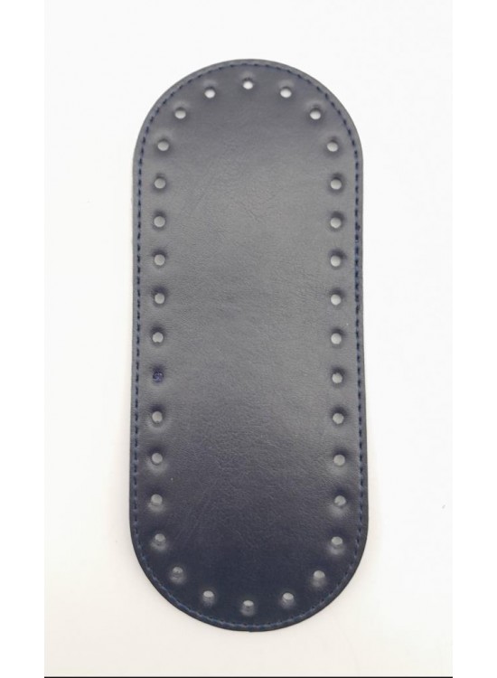 Çanta Aksesuar Suni Deri Lacivert 20X8 cm Oval Çanta Tabanı