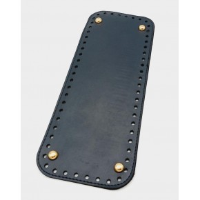 Çanta Aksesuar Suni Deri Lacivert Renk 30X12 cm Dikdörtgen Çanta Tabanı (Light Gold Aparatlı)