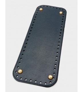Çanta Aksesuar Suni Deri Lacivert Renk 30X12 cm Dikdörtgen Çanta Tabanı (Light Gold Aparatlı)