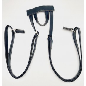 Çanta Aksesuar Suni Deri Lacivert Renk Sırt Çantası Sapı Gümüş Metalli