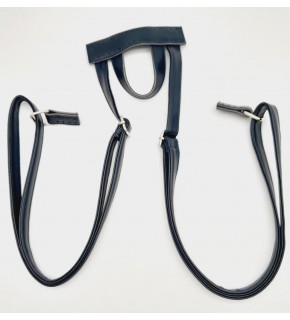 Çanta Aksesuar Suni Deri Lacivert Renk Sırt Çantası Sapı Gümüş Metalli