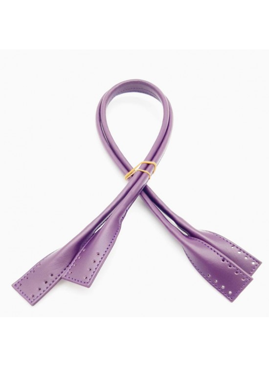 Çanta Aksesuar Suni Deri Pelikan Model Çanta Sapı Mor Renk