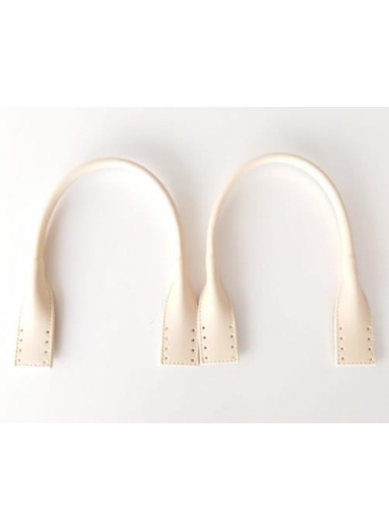 Çanta Aksesuar Suni Deri Pelikan Model Kısa Çanta Sapı Krem