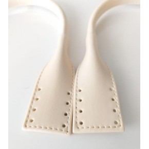 Çanta Aksesuar Suni Deri Pelikan Model Kısa Çanta Sapı Krem