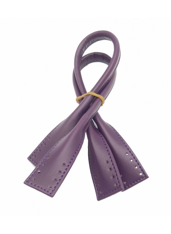 Çanta Aksesuar Suni Deri Pelikan Model Kısa Çanta Sapı Mor