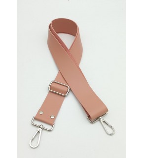 Çanta Aksesuar Suni Deri Pudra 120X4 Cm Çanta Sapı Kalsap Gümüş Metalli