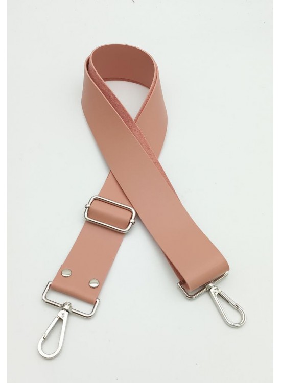 Çanta Aksesuar Suni Deri Pudra 120X4 Cm Çanta Sapı Kalsap Gümüş Metalli