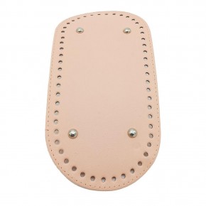 Çanta Aksesuar Suni Deri Pudra Renk 25X12 cm Oval Çanta Tabanı