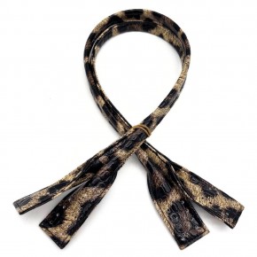 Çanta Aksesuar Suni Deri Rugan Pelikan Model Çanta Sapı Leopar  Renk