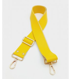Çanta Aksesuar Suni Deri Sarı 120X4 Cm Çanta Sapı Kalsap Light Gold Metalli