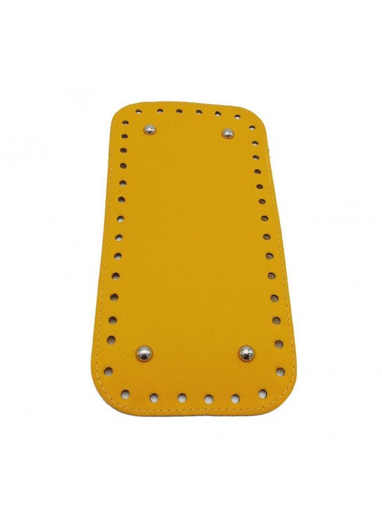 Çanta Aksesuar Suni Deri Sarı Renk 25X12 cm Dikdörtgen Çanta Tabanı