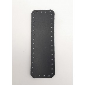 Çanta Aksesuar Suni Deri Siyah Renk 12X4 cm Dikdörtgen Çanta Tabanı