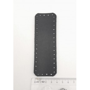 Çanta Aksesuar Suni Deri Siyah Renk 12X4 cm Dikdörtgen Çanta Tabanı