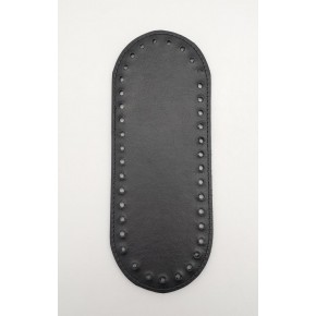 Çanta Aksesuar Suni Deri Siyah Renk 20X8 cm Oval Çanta Tabanı