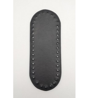 Çanta Aksesuar Suni Deri Siyah Renk 20X8 cm Oval Çanta Tabanı