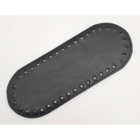 Çanta Aksesuar Suni Deri Siyah Renk 20X8 cm Oval Çanta Tabanı