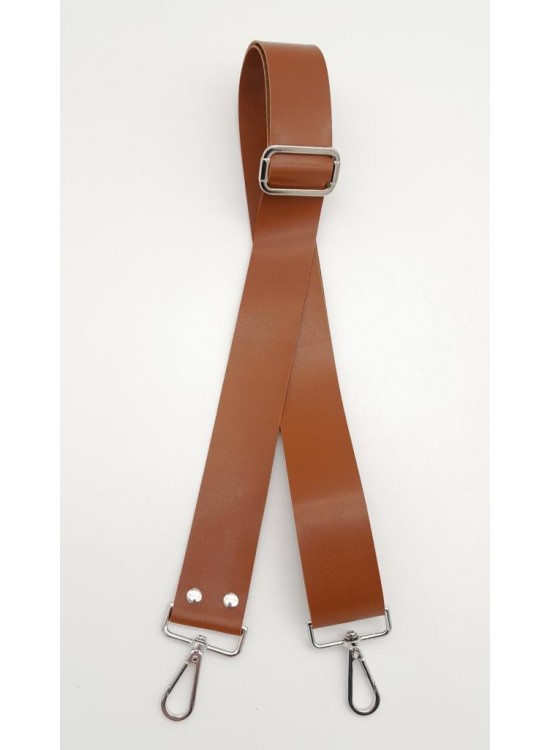 Çanta Aksesuar Suni Deri Taba 120X4 Cm Çanta Sapı Kalsap Gümüş Metalli