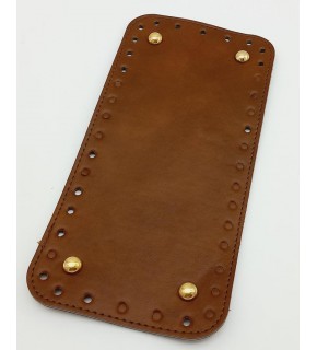 Çanta Aksesuar Suni Deri Taba Renk 25X12 cm Dikdörtgen Çanta Tabanı (Light Gold Aparatlı)