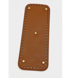 Çanta Aksesuar Suni Deri Taba Renk 30X12 cm Dikdörtgen Çanta Tabanı (Light Gold Aparatlı)