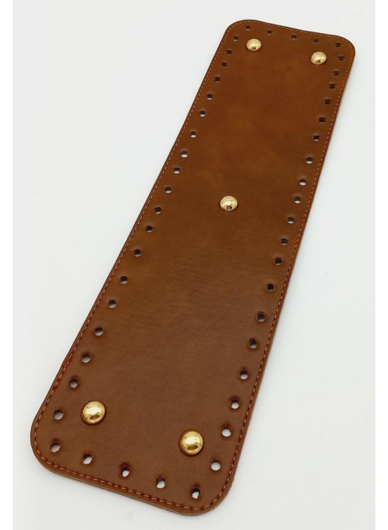 Çanta Aksesuar Suni Deri Taba Renk 35X10 cm Dikdörtgen Çanta Tabanı (Light Gold Aparatlı)