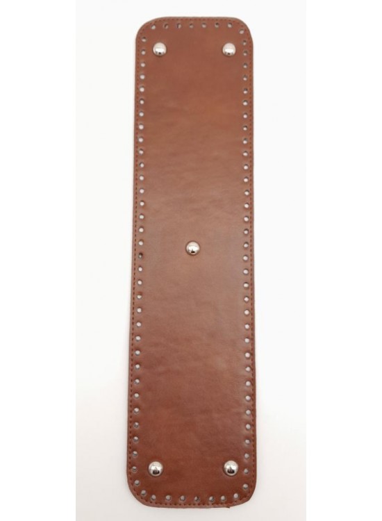 Çanta Aksesuar Suni Deri Taba Renk 40X10 cm Dikdörtgen Çanta Tabanı Gümüş Aparatlı