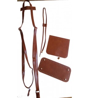 Çanta Aksesuar Suni Deri Taba Renk Light Gold Metalli Sırt Çantası Seti