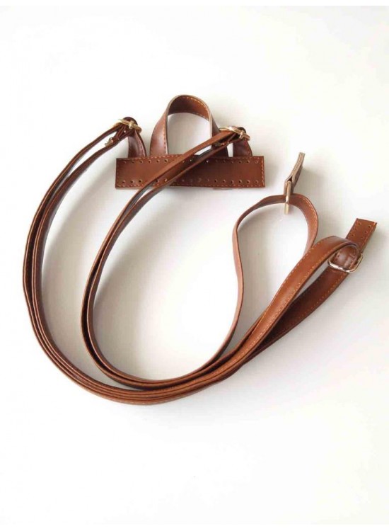 Çanta Aksesuar Suni Deri Taba Renk Sırt Çantası Sapı Light Gold Metalli Çanta Aksesuar Suni Deri Taba Renk Sırt Çantası Sapı Light Gold Metalli