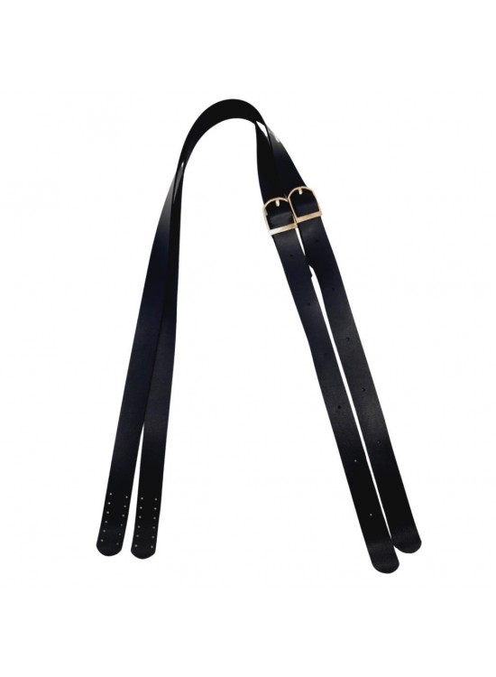 Çanta Aksesuar Suni Deri Tek Tokalı Ayarlanabilir Çift Çanta Sapı Siyah Renk Light Gold Metal Çanta Aksesuar Suni Deri Tek Tokalı Ayarlanabilir Çift Çanta Sapı Siyah Renk Light Gold Metal