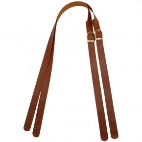 Çanta Aksesuar Suni Deri Tek Tokalı Ayarlanabilir Çift Çanta Sapı Taba Renk Light Gold Metal