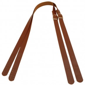 Çanta Aksesuar Suni Deri Tek Tokalı Ayarlanabilir Çift Çanta Sapı Taba Renk Light Gold Metal