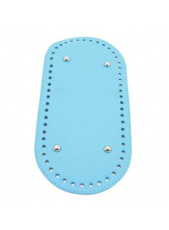 Çanta Aksesuar Suni Deri Turkuaz Renk 25X12 cm Oval Çanta Tabanı