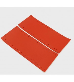 Çanta Aksesuar Suni Deri Tutma Sapı Kırmızı Simit Sap 17x7.5 Cm