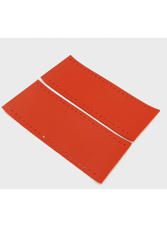 Çanta Aksesuar Suni Deri Tutma Sapı Kırmızı Simit Sap 17x7.5 Cm